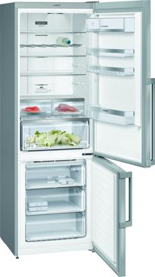 Siemens iQ300 KG49NEIDP koel-vriescombinatie Vrijstaand 438 l D Roestvrijstaal