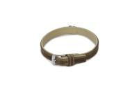 Beeztees comfort - halsband hond - leer - grijs - 40 cm x 17 mm - thumbnail