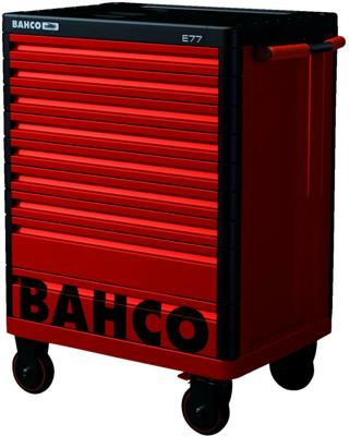 Bahco Gereedschapswagen &apos;Premium&apos; E77 26" met 9 lades rood | 693 mm x 510 mm x 965 mm - 1477K9RED