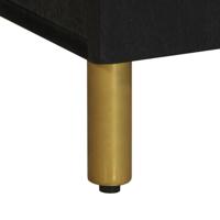 tv-meubel 105x33x46 cm bewerkt hout zwart - thumbnail