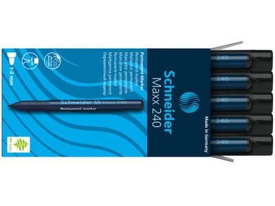 Schneider Marker permanent 240 rond zwart 10st Schneider Marker permanent 240 rond zwart 10st
