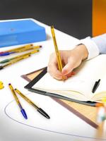 Balpen bic cristal f rood | 50 stuks - thumbnail