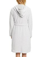 Esprit Striped Hoodie Badjas Grey XL - thumbnail
