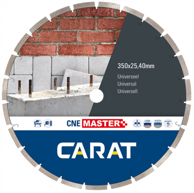 Carat DIAMANTZAAG UNIVERSEEL Ø400x25,40MM, CNE MASTER - CNEM400400 - CNEM400400