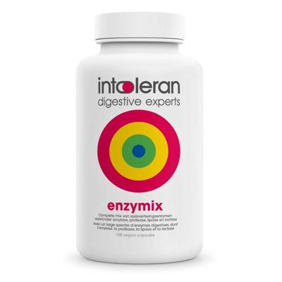 Intoleran Enzymix Spijsverteringsenzymen – 108 Capsules | Ondersteunt de Vertering van Vetten, Eiwitten, Koolhydraten en Lactose | Puur, Vegan en Glutenvrij Intoleran Enzymix Spijsverteringsenzymen – 108 Capsules | Ondersteunt de Vertering van Vetten, Eiwitten, Koolhydraten en Lactose | Puur, Vegan en Glutenvrij