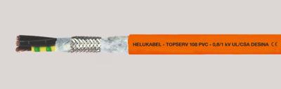 Helukabel TOPSERV® 108 Servokabel 4 G 2.5 mm² Oranje 707251 500 m