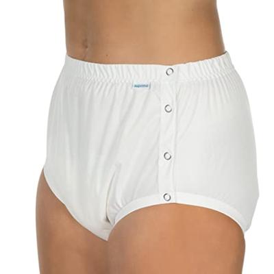 Suprima 1288 Slip Pes Pu + Drukknop Unisex Wit Xxl