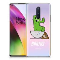 OnePlus 8 Telefoonhoesje met Naam Cactus Poo - thumbnail