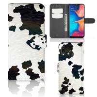 Samsung Galaxy A30 | Telefoonhoesje | Met pasjeshouder | Koeienvlekken - thumbnail