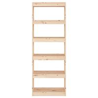 Boekenkast/kamerscherm 60x30x167,5 cm massief grenenhout - thumbnail