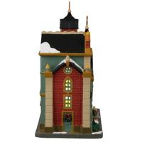 Lemax cathedral of eternal light verlichte kerk Caddington Village 2022 - thumbnail