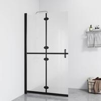 VidaXL Inloopdouchewand inklapbaar 70x190 cm esg-glas mat - thumbnail
