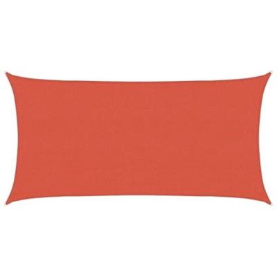 Zonnezeil 160 g/m 2,5x5 m HDPE terracottakleurig