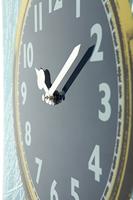 NeXtime klok 8157 Watch One, 43x43.2 cm, Wall, Blue/ Yellow - thumbnail