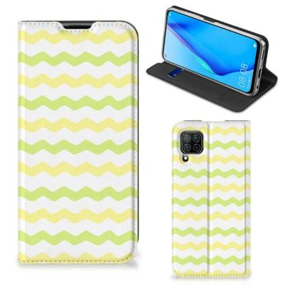 Huawei P40 Lite | Hoesje met Magneet | Waves Yellow