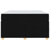 Bedframe met matras Zwart 120 x 200 cm Stof - thumbnail
