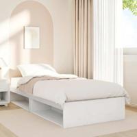 Slaapbank zonder matras 80x200 cm massief grenenhout wit - thumbnail