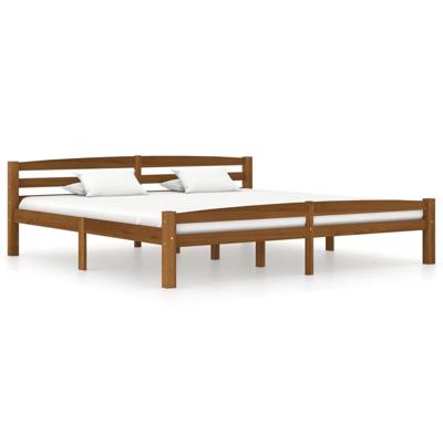 Bedframe massief grenenhout honingbruin 180x200 cm Bedframe massief grenenhout honingbruin 180x200 cm
