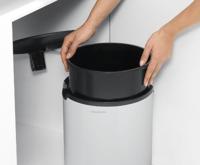 Brabantia pedaalemmer 15L inbouw wit - thumbnail
