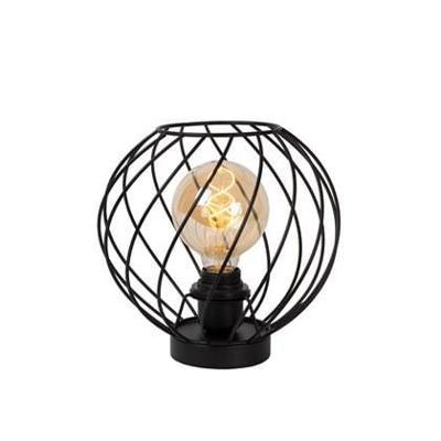 Lucide DANZA - Tafellamp - Ø 25 cm - 1xE27 - Zwart