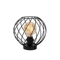Lucide DANZA - Tafellamp - Ø 25 cm - 1xE27 - Zwart - thumbnail