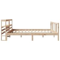 Bedframe met hoofdbord massief grenenhout 180x200 cm - thumbnail