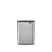 Brabantia Bo afvalemmer 7 liter met kunststof binnenemmer matt steel fingerprint proof - thumbnail