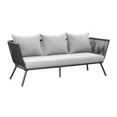 Loungebank Almeria - antraciet - 75x200x75 cm