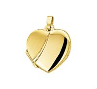 TFT Medaillon Hart Poli/mat Geelgoud Mat Glanzend 17,0 mm x 17,5 mm - thumbnail