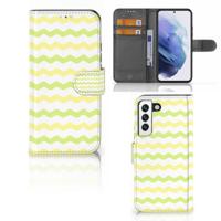 Samsung Galaxy S22 | Telefoon Hoesje | Waves Yellow - thumbnail