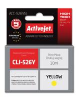Activejet ACC-526YN inkt (Canon CLI-526Y vervanging; Supreme; 10 ml; geel) - thumbnail
