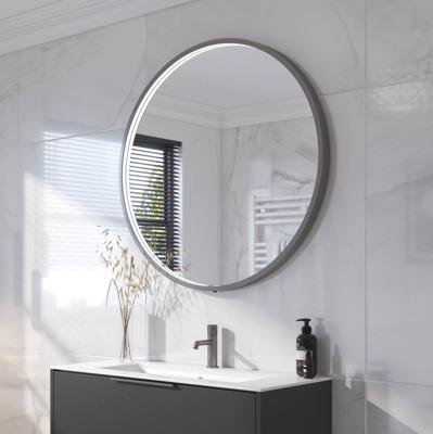 Ben Callisto Spiegel Ø 100x4,5 cm Geborsteld Metal Black