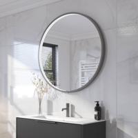 Ben Callisto Spiegel Ø 100x4,5 cm Geborsteld Metal Black - thumbnail