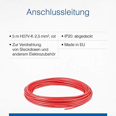 AS Schwabe 30043 Aansluitkabel 1 x 2.5 mm² Rood 5 m