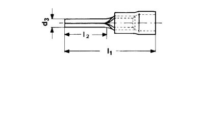 Klauke 705K Stiftkabelschoen 0.50 mm² 1 mm² Deels geïsoleerd Rood 1 stuk(s)