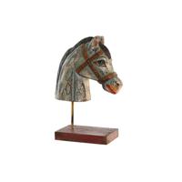 Decoratieve figuren DKD Home Decor Paard Ijzer Mangohout (24 x 12 x 35 cm) - thumbnail