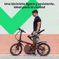 Elektrische Fiets Youin BK1350R MARBELLA Rood 250 W 20" - thumbnail