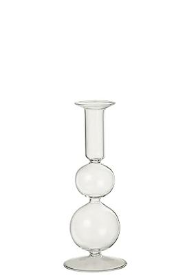 J-Line kaarshouder Ballen - glas - transparant - large
