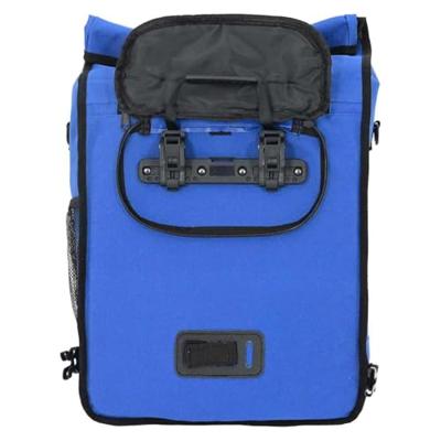 VidaXL Fietstas blauw 33 x 16 x 60 cm polyester VidaXL Fietstas blauw 33 x 16 x 60 cm polyester
