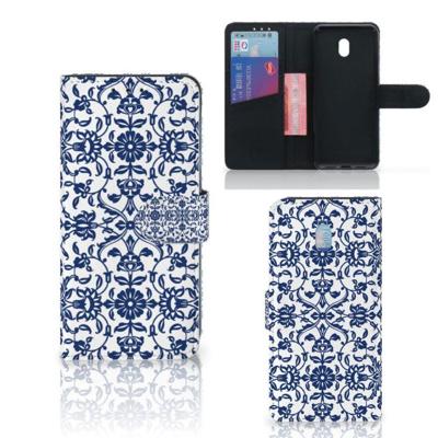 Xiaomi Redmi 8A Hoesje Flower Blue Xiaomi Redmi 8A Hoesje Flower Blue