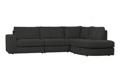 vtwonen Hoekbank 'Family' Rechts, Woven, kleur Antraciet