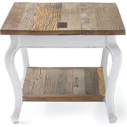 Rivièra Maison Bijzettafel Driftwood 60 x 60cm - Wit - Vierkant Rivièra Maison Bijzettafel Driftwood 60 x 60cm - Wit - Vierkant