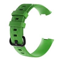 Fitbit Charge 3 & 4 siliconen diamant pattern bandje - Maat: Large - Groen - thumbnail