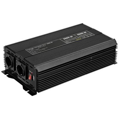 Goobay SPW IT Omvormer 2000 W 12 V/DC - 230 V/AC, 5 V/DC