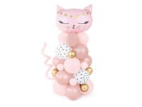 Ballonnen Pilaar Pink Cat (140cm) - thumbnail
