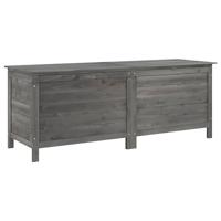 Tuinbox 150x50x56,5 cm massief vurenhout antracietkleurig - thumbnail