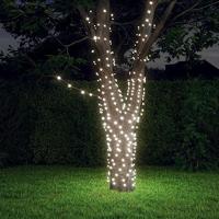 VidaXL Lichtsnoeren 2 st met 2x200 led's solar binnen/buiten koudwit - thumbnail