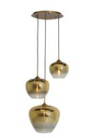 Light & Living Hanglamp 'Mayson' 3-lamps, kleur Goud - thumbnail