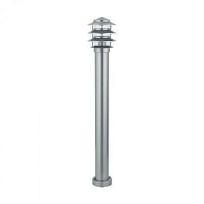 LED Tuinverlichting - Staande Buitenlamp - Kayo 4 - E27 Fitting - Rond - RVS - Philips - CorePro LEDbulb 827 A60 - 5.5W - Warm Wit 2700K