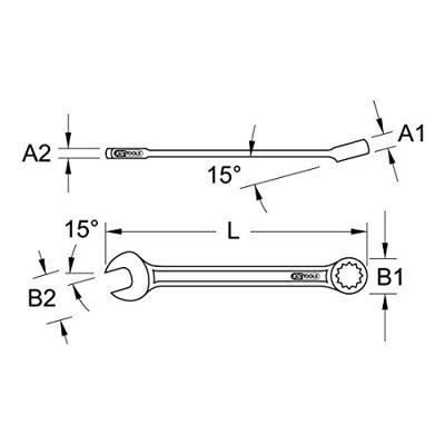 KS Tools 517.1911 517.1911 Ring-steeksleutel